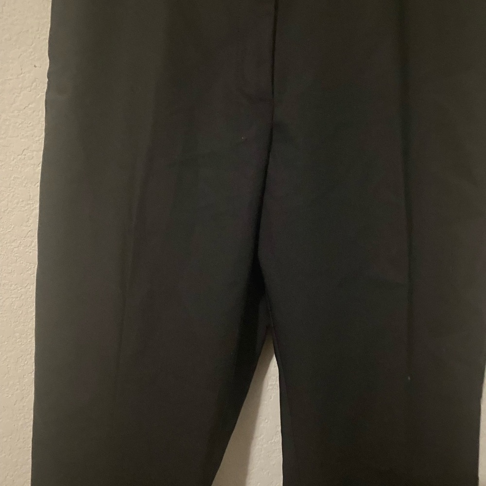 H&M Classic Black Tailored Women’s Regular Waist Flat Front Work Office Pants 10 - Picture 8 of 13
